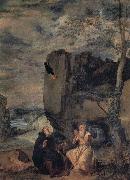 Diego Velazquez St.Anthony Abbot and St.Paul the Hermit France oil painting artist